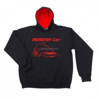 BLUZA Z KAPTUREM MONSTER CAT roz M TANDEM BAITS