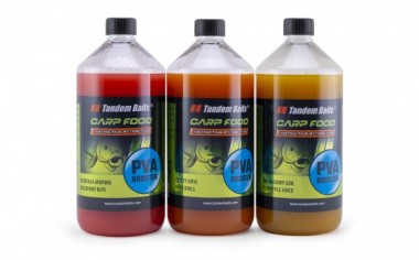 BOOSTER PVA CZARNY HALIBUT 1 Litr TANDEM BAITS