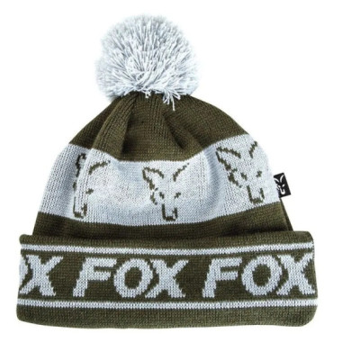 CZAPKA GREEN SILVER LINED BOBBLE FOX