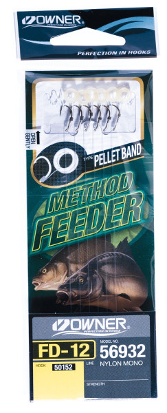 PRZYPON METHOD FEEDER Z GUMK 0,20mm hak 12 OWNER