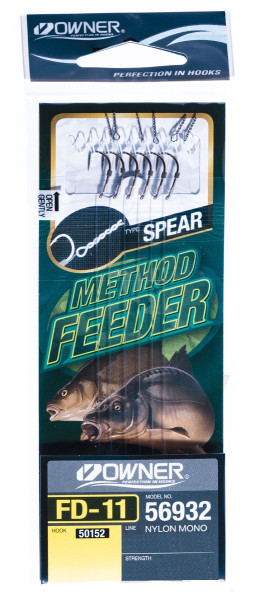 PRZYPON METHOD FEEDER Z WKRTEM 0,2mm hak 12 OWNER