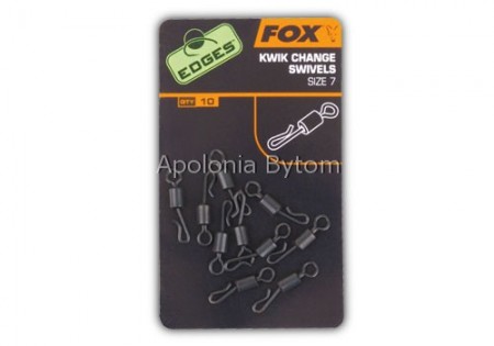 KRĘTLIK SZYBKI FOX KWIK CHANGE SWIVEL FOX 7 10szt