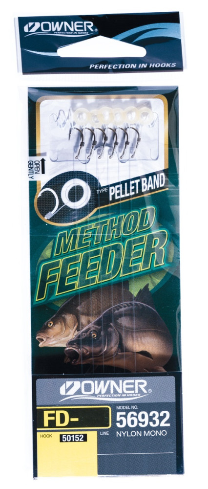 PRZYPON METHOD FEEDER Z GUMKĄ 0,22mm hak 6 OWNER